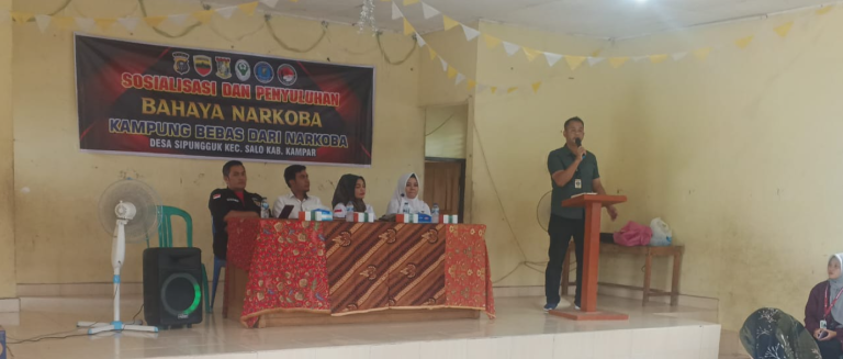 Sat Narkoba Polres Kampar Gencar Sosialisasi dan Penyuluhan Bahaya Narkoba